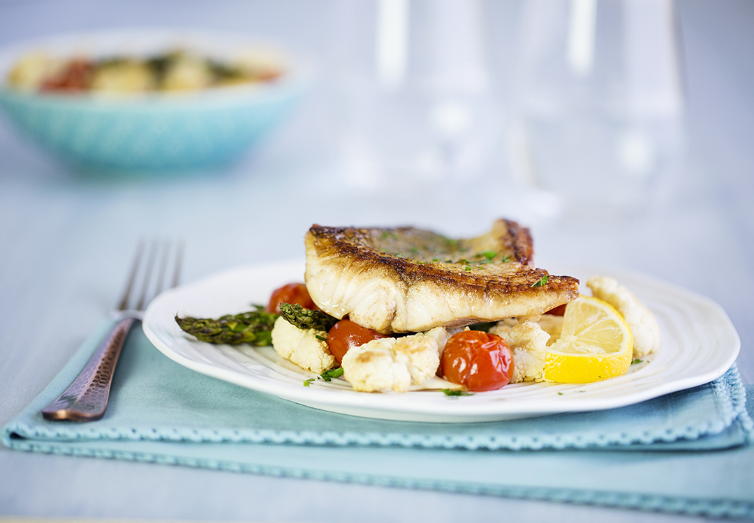 Pan-Fried Pickerel Over Roasted Summer Veggies - Taste Canada Fish Recipes