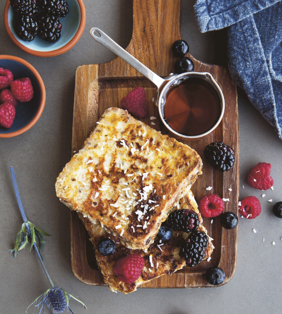 Coconut and Flaxseed French Toast