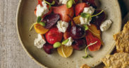 Braised Beets and Crumbled Chèvre