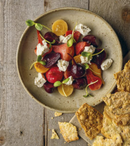 Braised Beets and Crumbled Chèvre