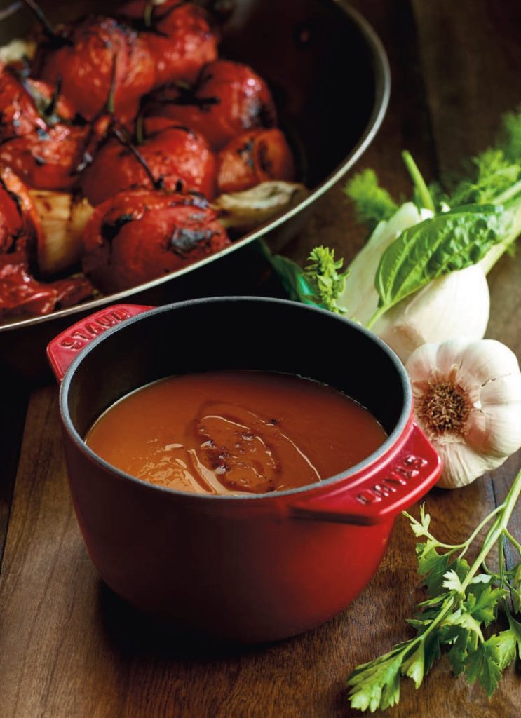 Soupe aux tomates rôties