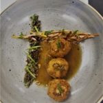 Their Dish: Beef croquette stuffed with Woolwich goat cheese