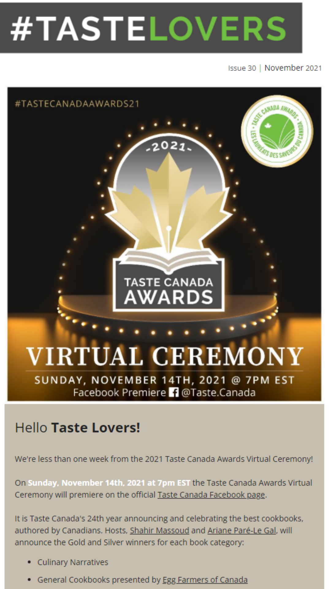 November 8 newsletter image