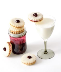 Empire cookies with Gin Glaze