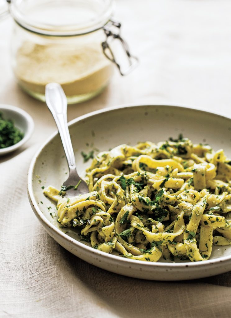Frugal Fennel-Frond Pesto and Pasta