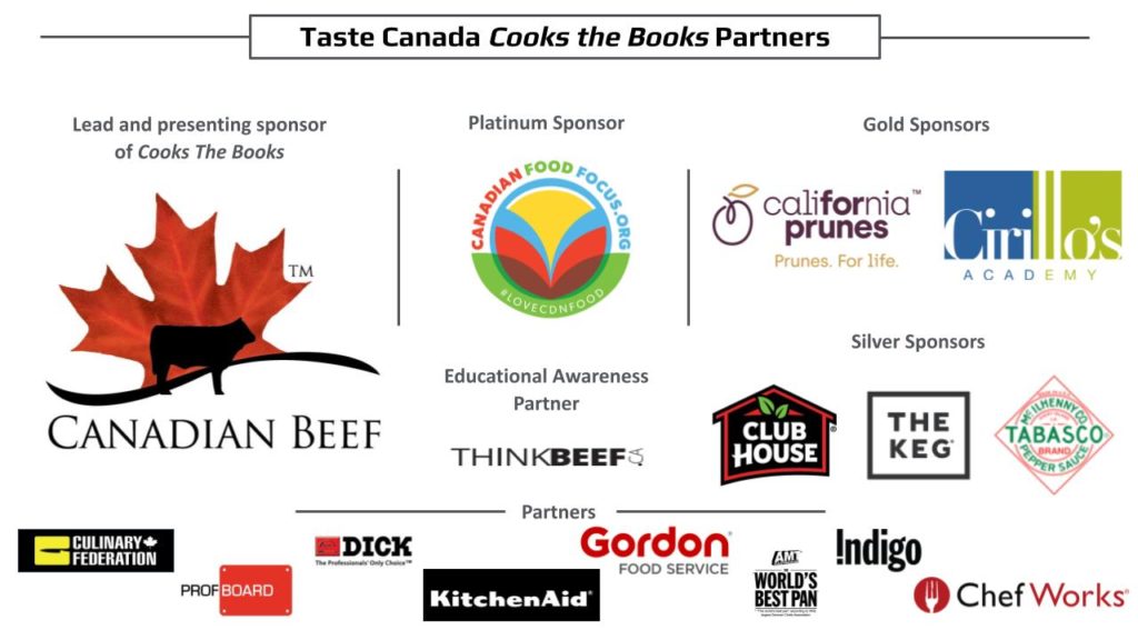 Cooks the Books Sponsor logos