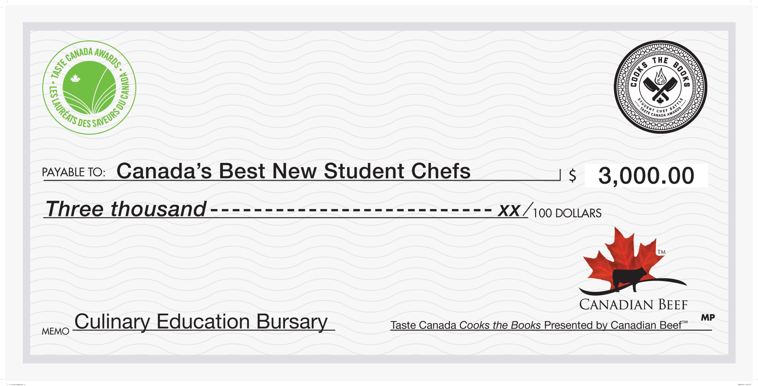 CCS-Cheque-2022 Cooks the Books cheque