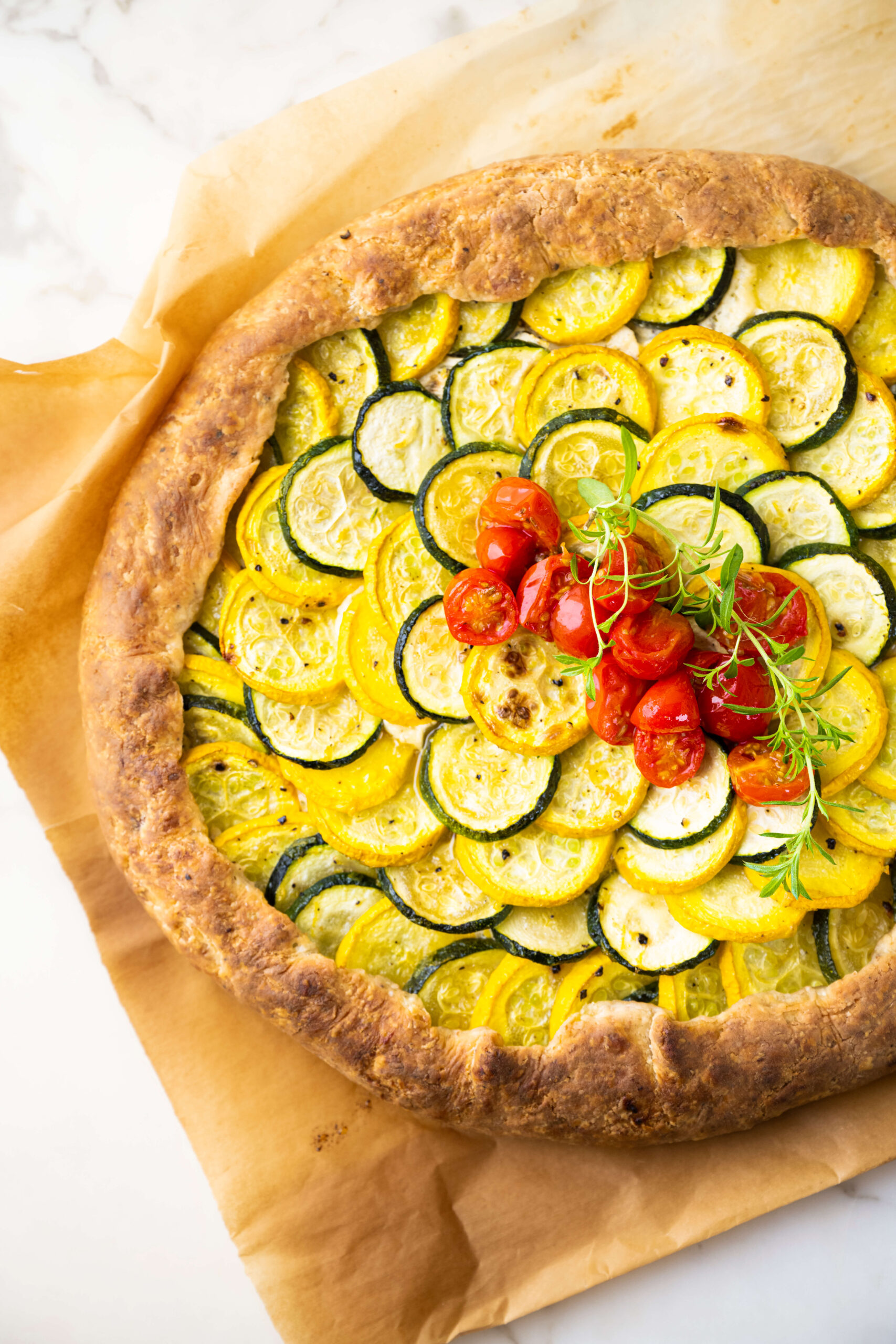 TARTE AUX COURGETTES ET AU CHÈVRE - Taste Canada