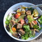 Insalata Cesare (Caesar Salad with Crostini)