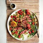 Flank Steak Salad with Crispy White Beans