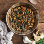 Chive Gnocchi with Wild Mushrooms Florentine