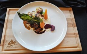 Cooks the Books: Stuffed Oxtail Medallions with Parsnip Puree and Prune Jus