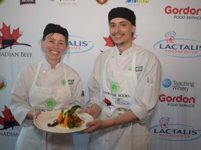 Student Chefs Ashley Sedgwick and Alden Giberson, Durham College