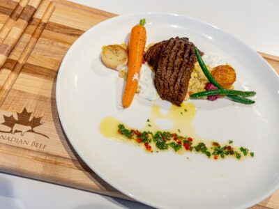 Cooks The Books: Pan Seared Beef Short Ribs with Creamed Corn and Fondant Potato