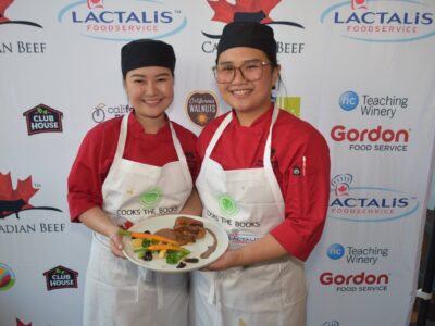 Student Chefs Rica Sese and Mae Flor Mangasar