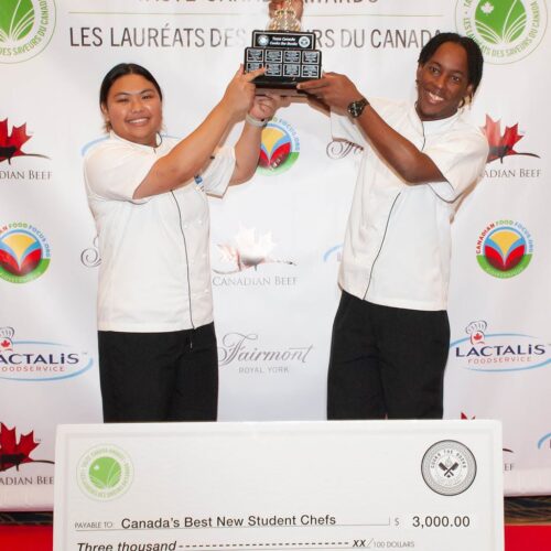 Student Chefs Negus King and Francine May Adriosula, from George Brown College