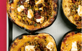 Curried Lentil Stuffed Squash