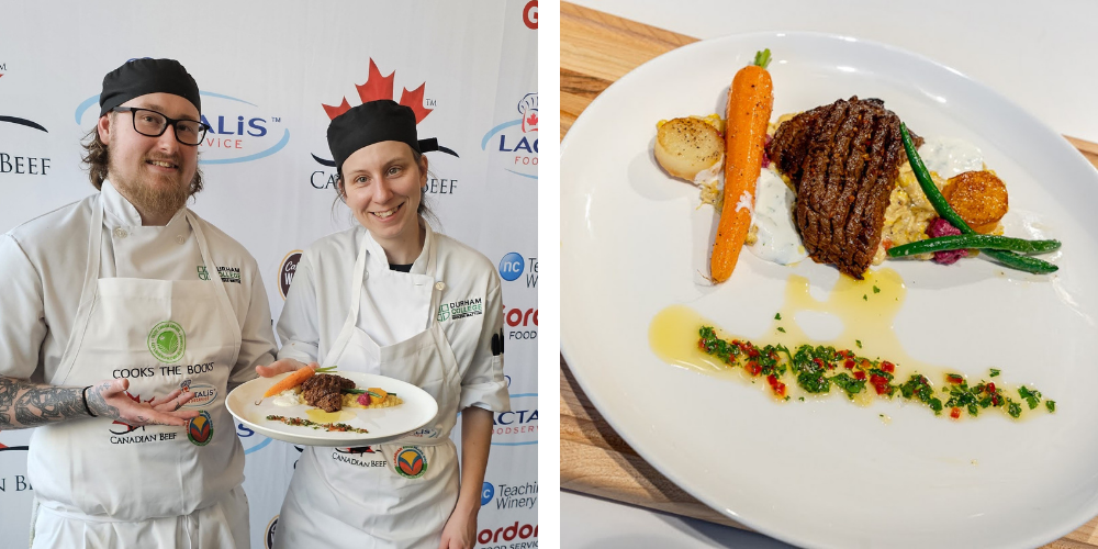 Cooks the Books Student Chefs Darshan Grills and Morgan Drew