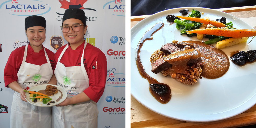 Cooks the Books Student Chefs Rica Sese and Mae Flor Mangasar