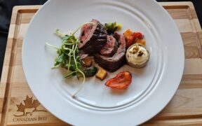 Cooks The Books: Ribeye Cap Roulade with Autumn Vegetables and Potato-Parsnip Tart