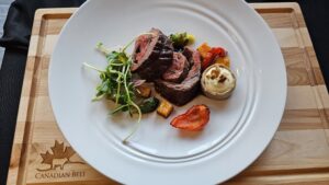 Cooks The Books: Ribeye Cap Roulade with Autumn Vegetables and Potato-Parsnip Tart