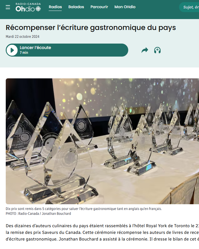 Radio Canada Recompenser