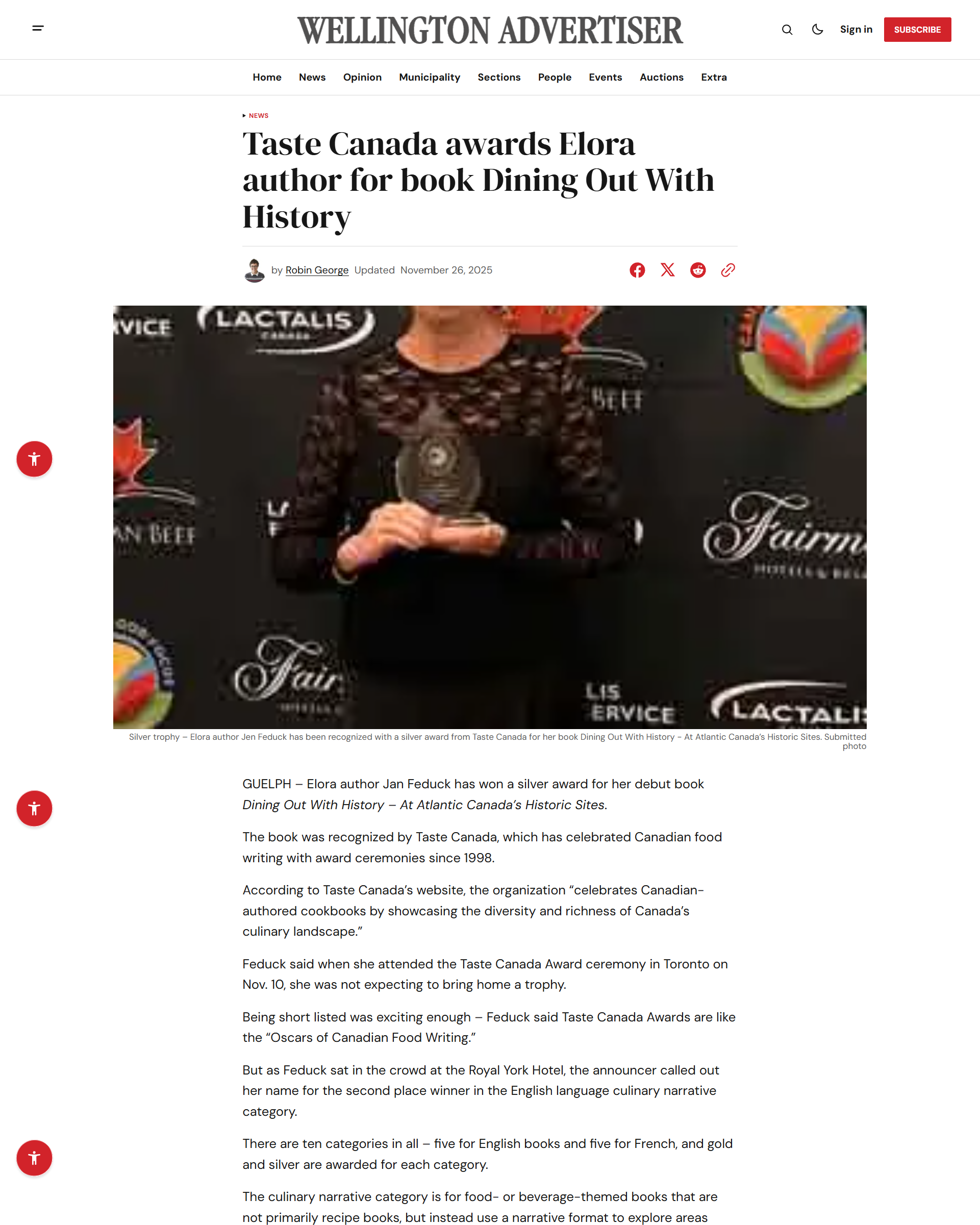 Wellington Advertiser Media coverage