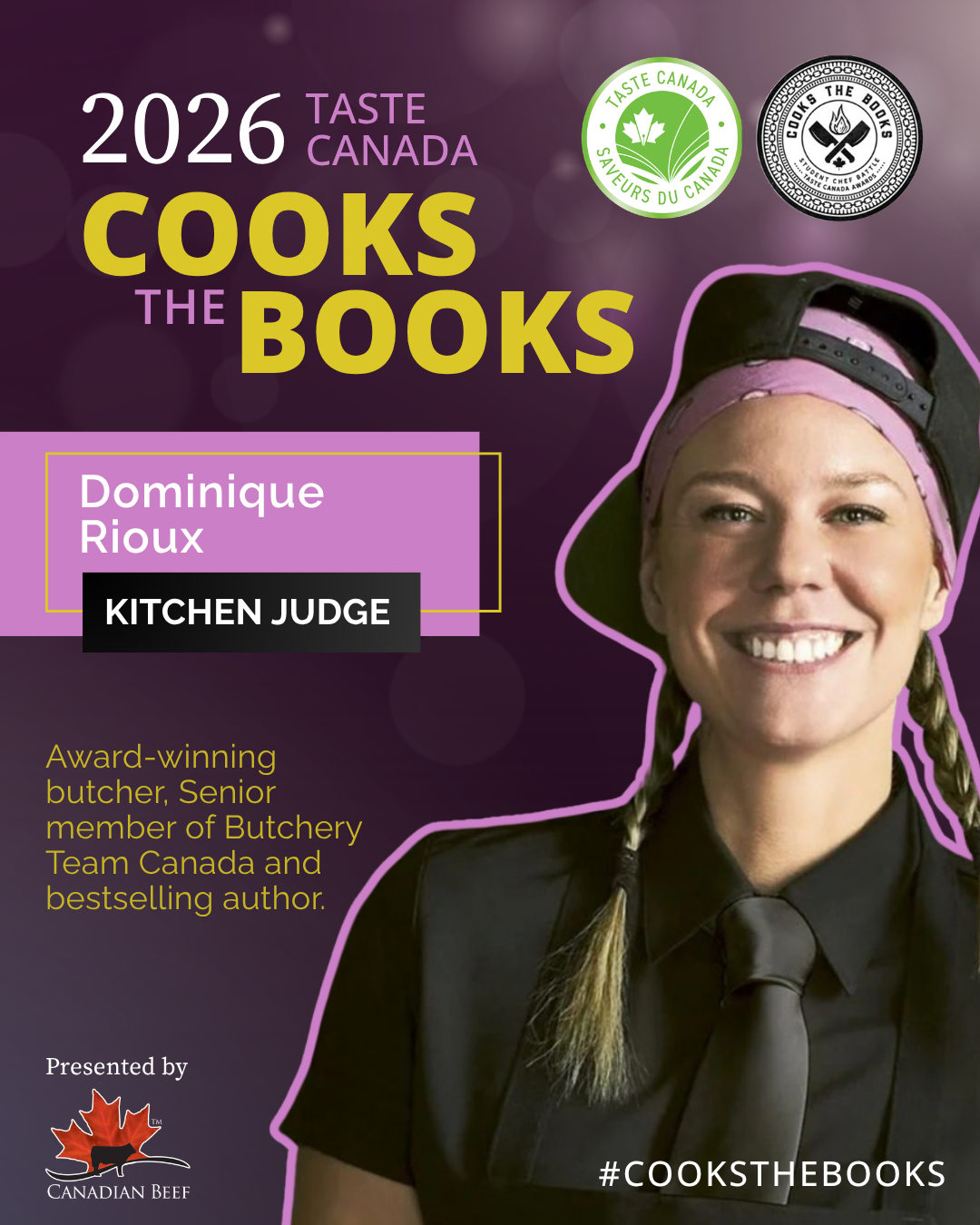 Dominique Rioux - judge of the Cooks the Books Competition