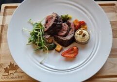 Cooks The Books: Ribeye Cap Roulade with Autumn Vegetables and Potato-Parsnip Tart