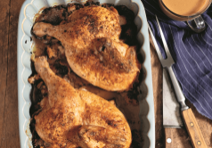 Autumn Roasted Chicken with Stuffing