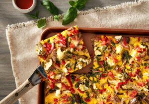 Mediterranean Sheet Pan Omelette