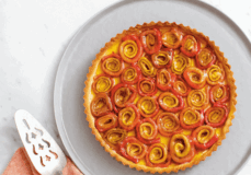 RHUBARB CHEESECAKE TART